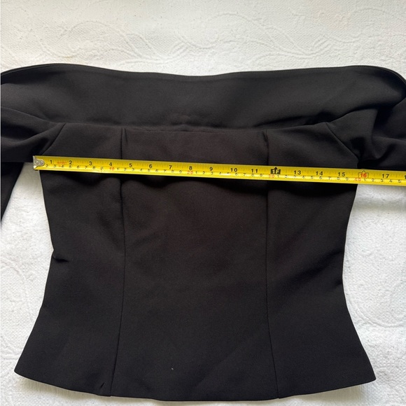 Babyboo Geneva Black Off Shoulder Top Size M Bardot Corset Fitted Chic NWT - Picture 7 of 13